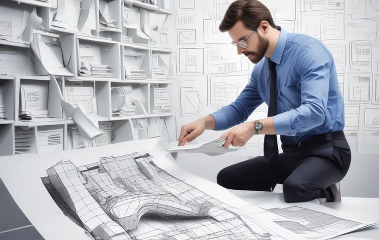 Technician setting up air quality sensors in an urban park at sunrise.