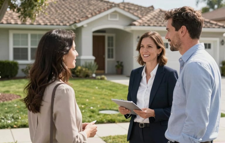 buyer explaining cash buying process to Riverside CA home owners