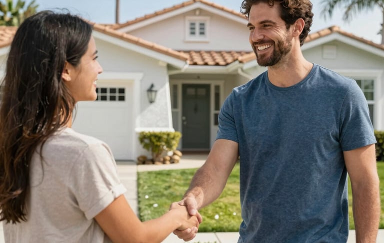 home owner in Riverside CA showing trust to cash buyer 