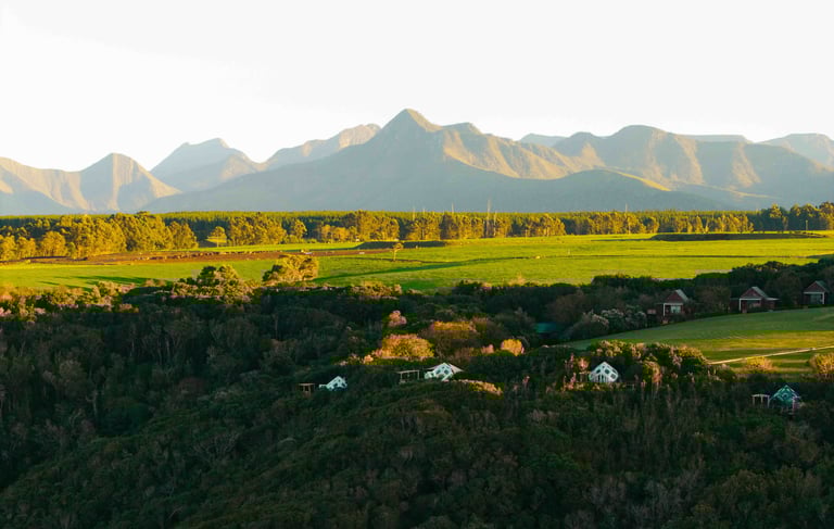 misty mountain reserve aerial view