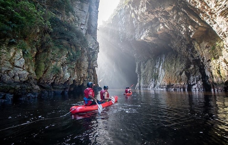 kayaking storms river