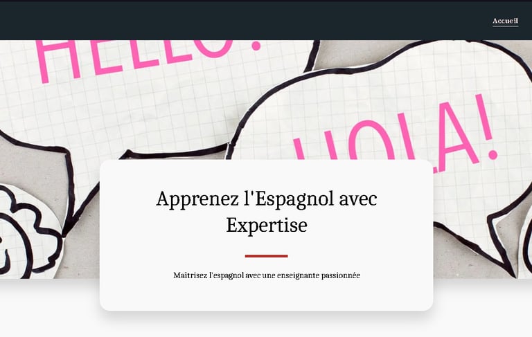 Site cours d'espagnol