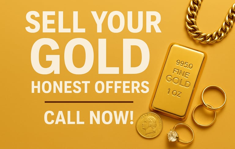 Gold buyer in Spring Hill, FL evaluating gold jewelry for resale value
