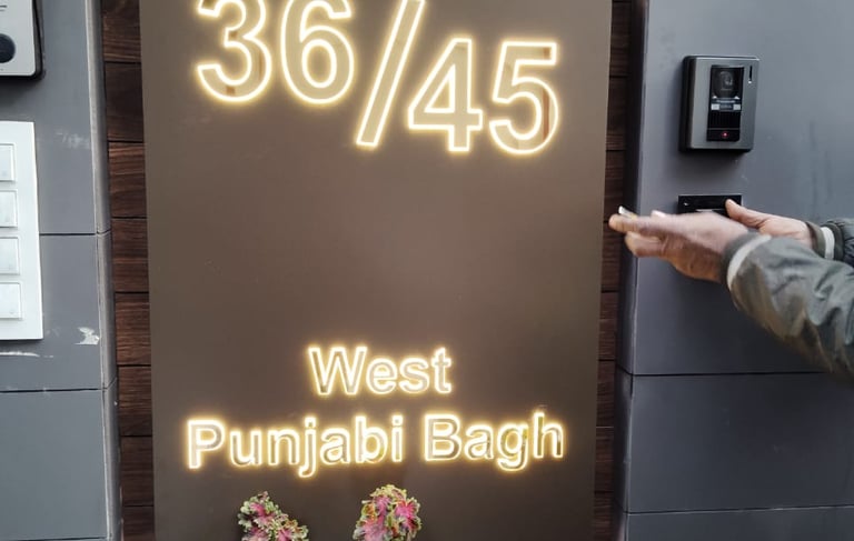 led sign board for name plates