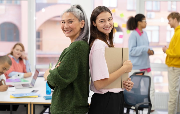 profesora y estudiante juntas