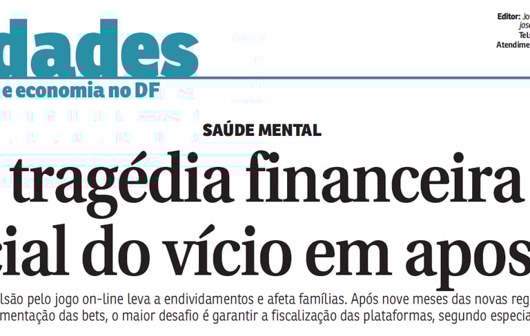 Reportagem no jornal Correio Braziliense