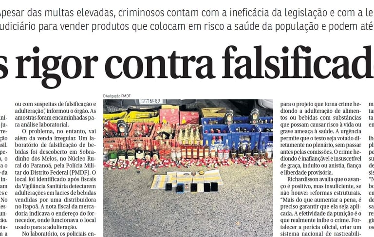Reportagem no jornal Correio Braziliense