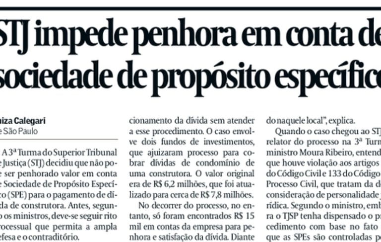 Reportagem no Valor Econômico