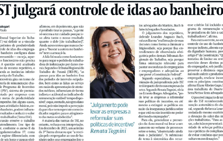 Reportagem no jornal Valor Econômico