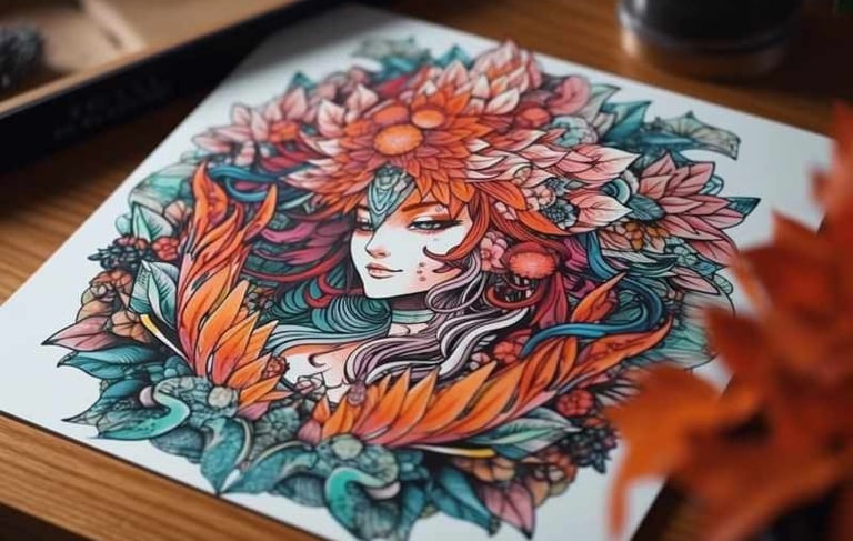 Additional Bonus Papercraft Manga Mandala coloring pages for you to download