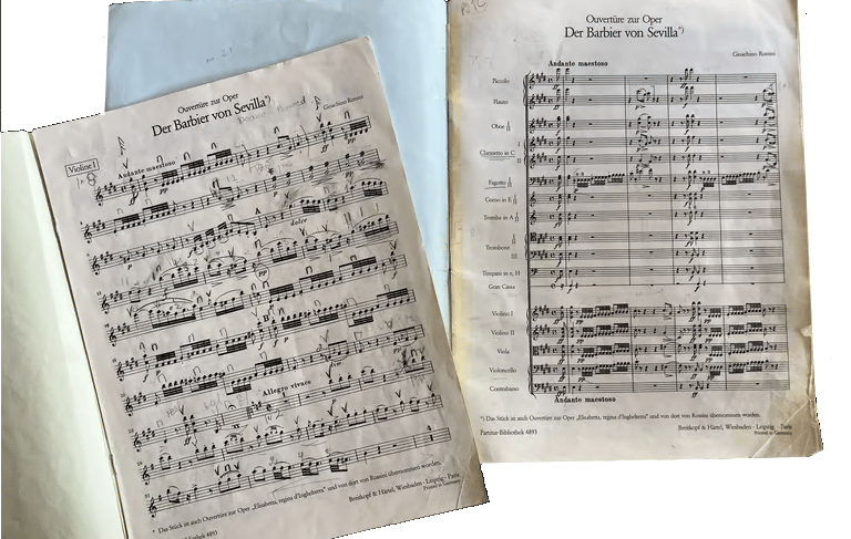 Image of music scores