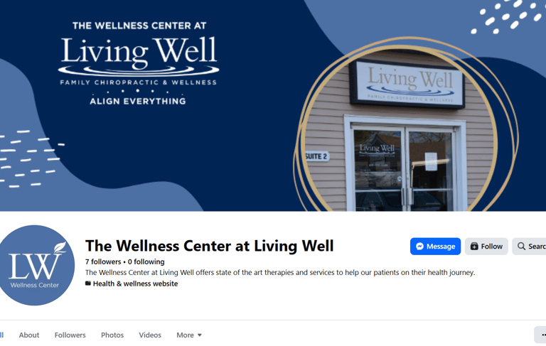 Living Well Chiropractic Facebook Page