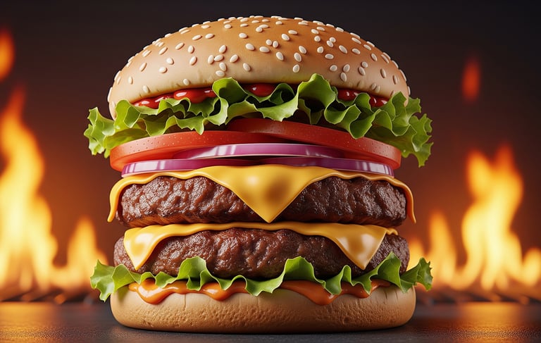 a hamburger burger king burger king burger king burger king