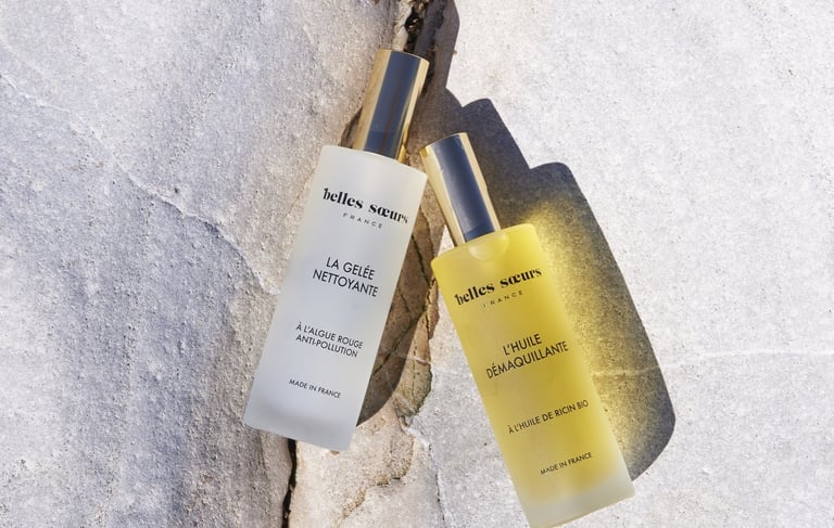 La gelée nettoyante et l'huile démaquillante de Belles Soeurs