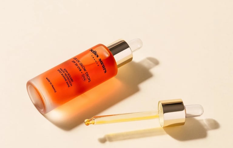le sérum UV GLOW DROPS de Belles Soeurs