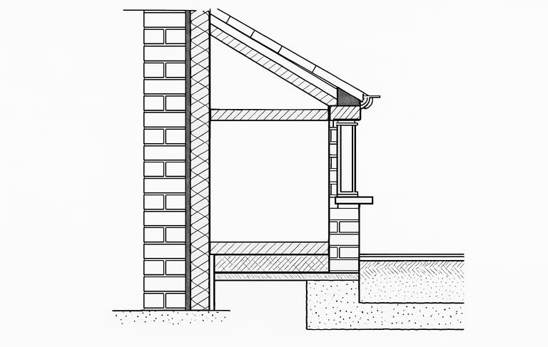 section detail of a house in London | Nour Nagy Designs