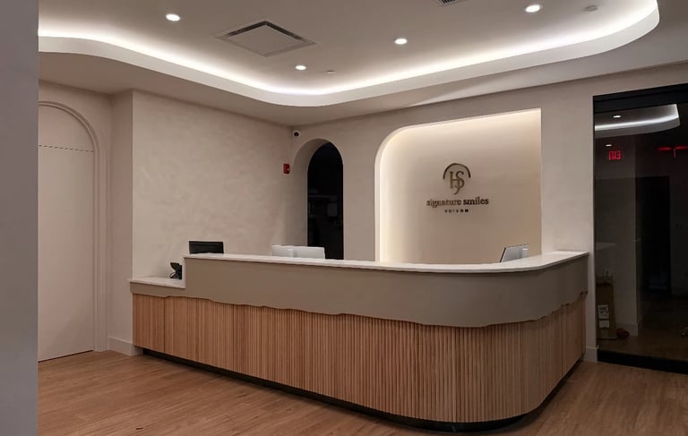 modern reception area in edison NJ