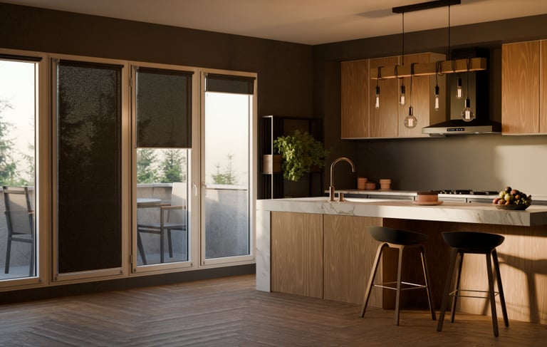 Store intérieur enroulable Mariton 