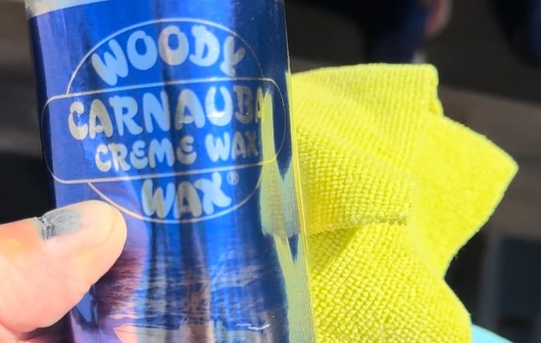 Woody Wax Carnauba Creme and Wax
