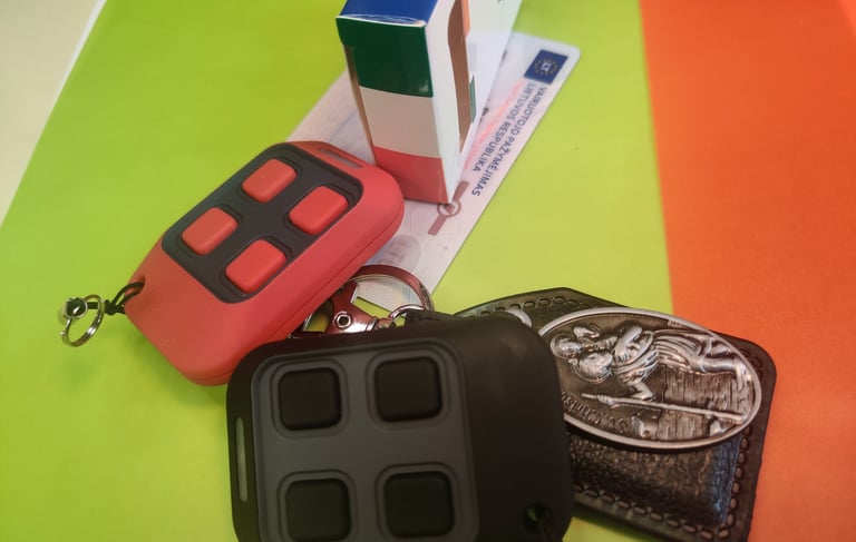 Универсальный пульт Cube с талисманом Святого Христофора для ворот и шлагбаумов