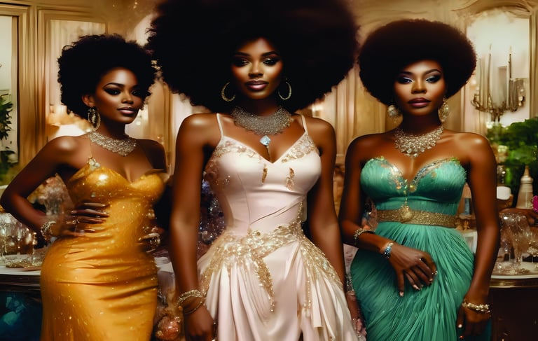 Ayanda, Njeri and Abeba in Romancing The Old