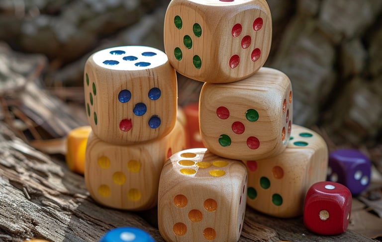 Würfel aus Holz