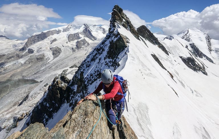 Climbing and coaching with mountainguide