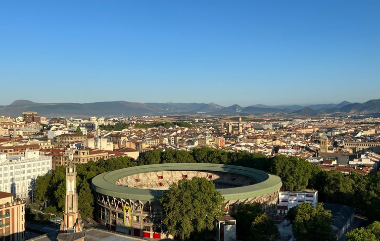 Plaza de Toros viewed from Atalaya sobre la Medialuna