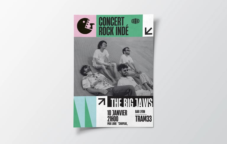 Affiche concert groupe Rock