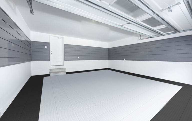 With the clean, modern look of modular flooring