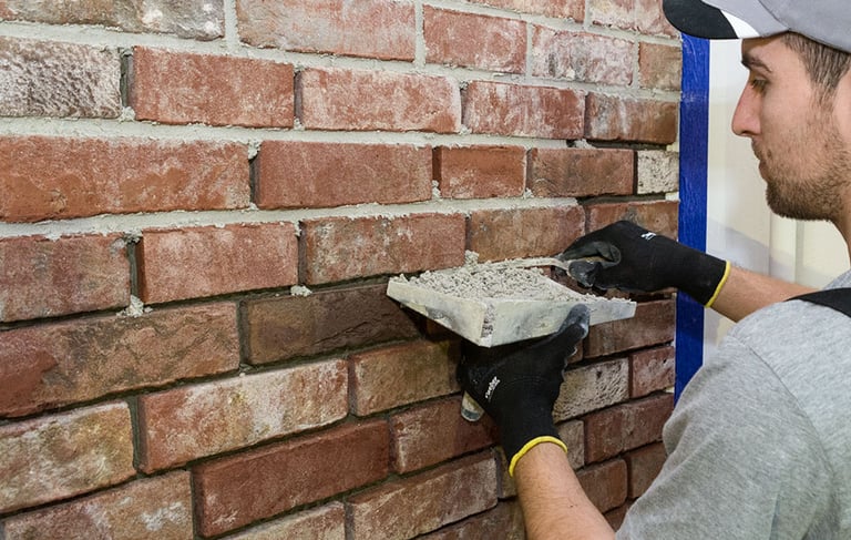 klinkerio fugavimas, klijavimas