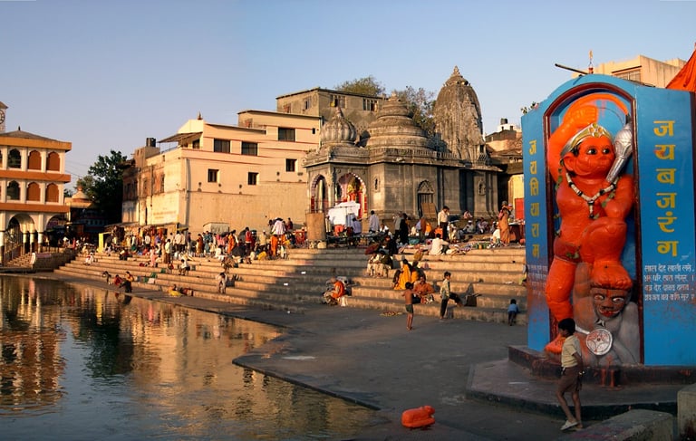 Lord Rama, Sita, and Lakshmana are believed to have resided during their exile.