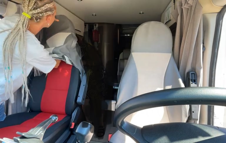 Reparaturen von Textilien wie Camperbezügen