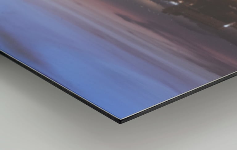 Contre collage Dibond filtre mat protection UV