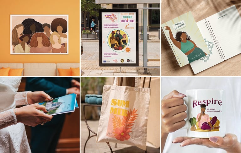 Illustration professionnelle : affiche, carnet, couverture de livre, totebag, livret de masse, mug