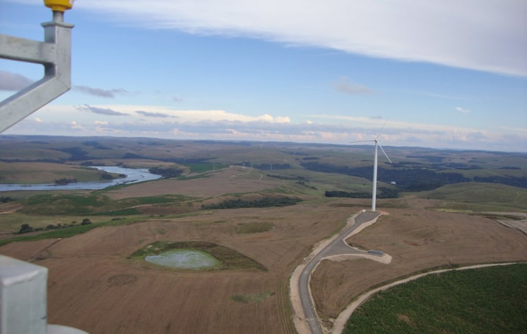 Gestão de construção de grandes parques eólicos