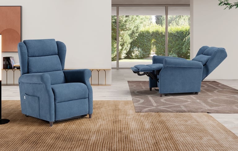 Poltrone ergonomiche blu