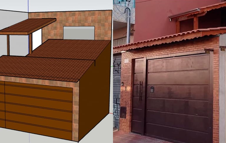 Projeto em 3D de Churrasqueiras e Telhado pela São Paulo Telhados