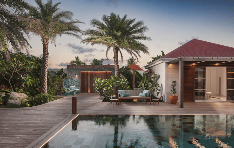 a pool at villa noah st barth st jean
