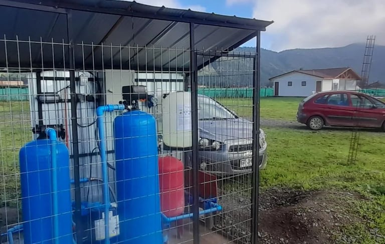 Sistema de tratamiento de agua e pozo