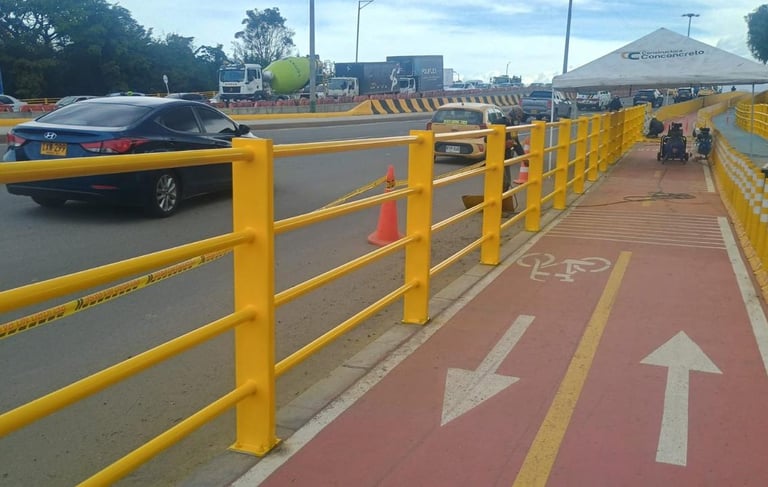 barandas ciclorutas y puentes