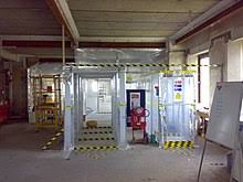 asbestos removal setup for type 3 asbestos