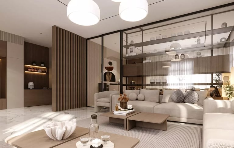 تصميم داخلي فيلا موديرن شمال الرياض