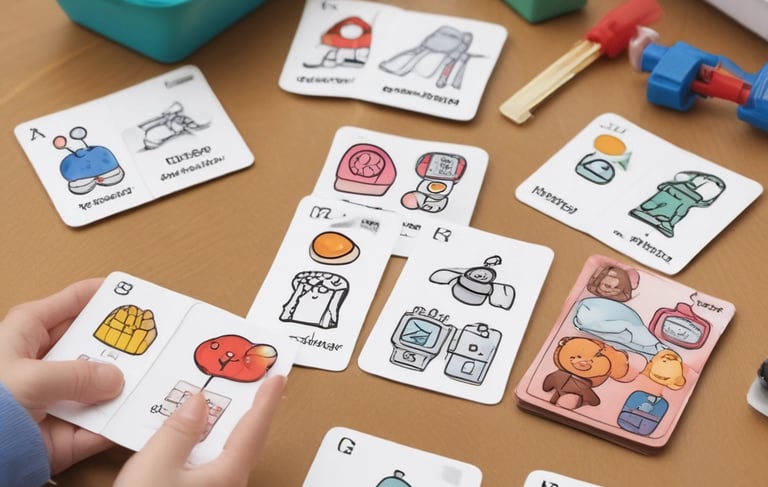 A vibrant display of assistive technology products for individuals with disabilities.