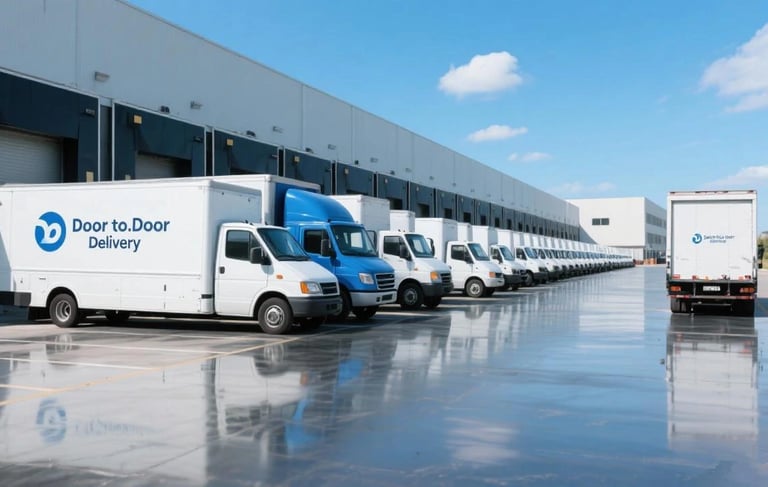 door-to-door delivery service by Ningbo J & T