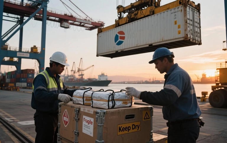 pier worker services for Ningbo J & T