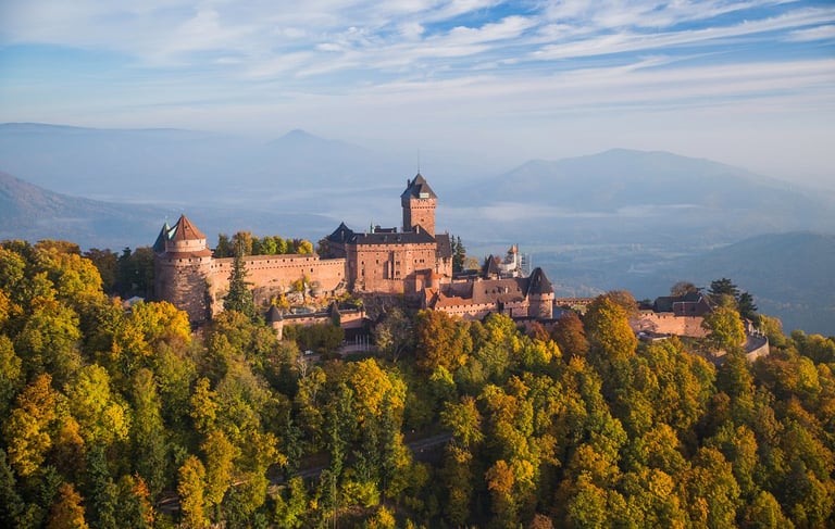 Le Haut-Koenigsbourg avec HéliRhin