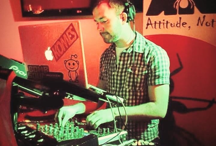 DJ TUX providing corporate event entertainment for a brand launch in Hobart.