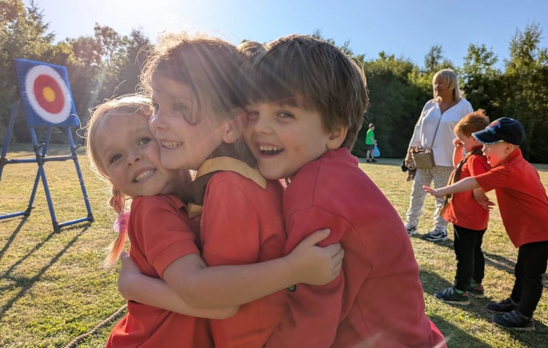 Squirrels enjoying some outdoor activities full of smiles in Allerton