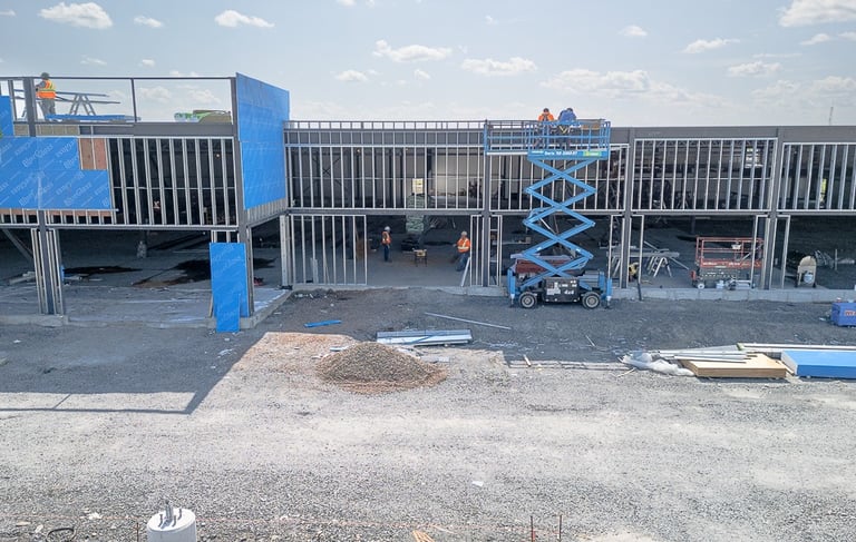 infrastructure photography, construction site photography, ariel and drone construction